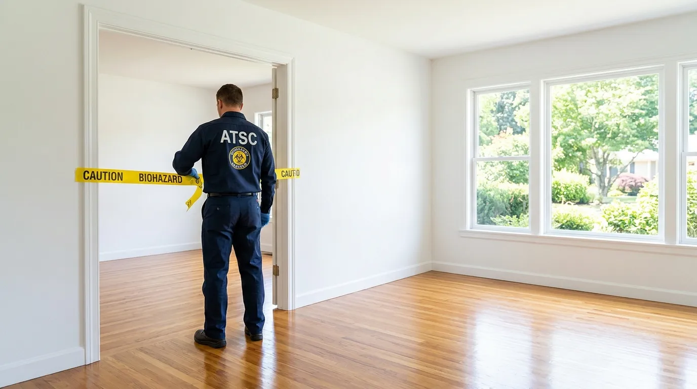 Certified biohazard cleanup crew performing Trauma Scene Cleanup in Glendale